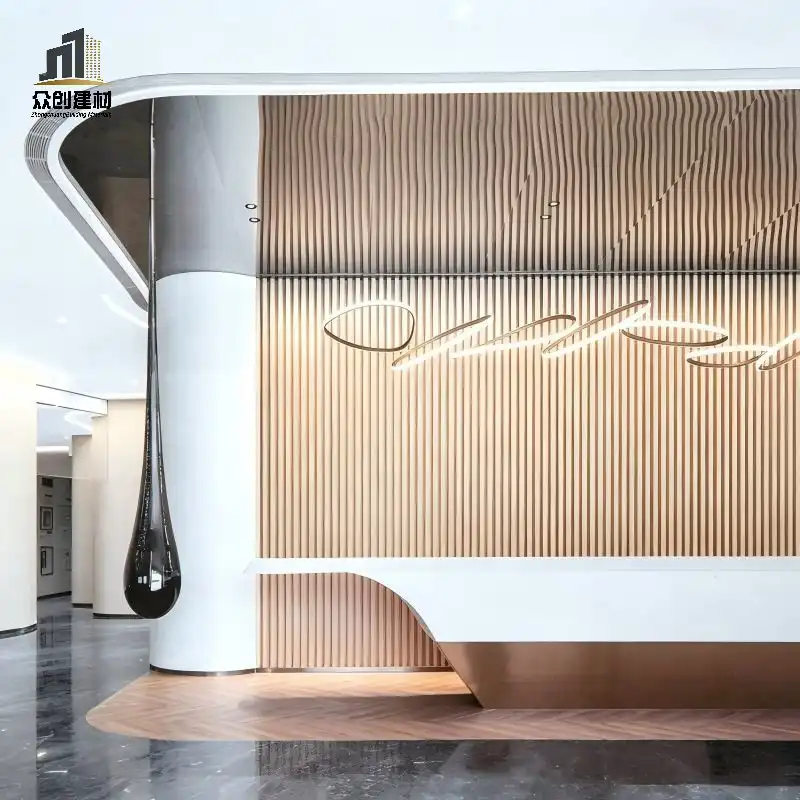 Extruded Aluminum Wave Panels for Hotels